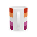 Lesbian Pride Mug | Lesbian Flag Coffee Cup | LGBTQ+ Pride Gift | Queer Community Mug