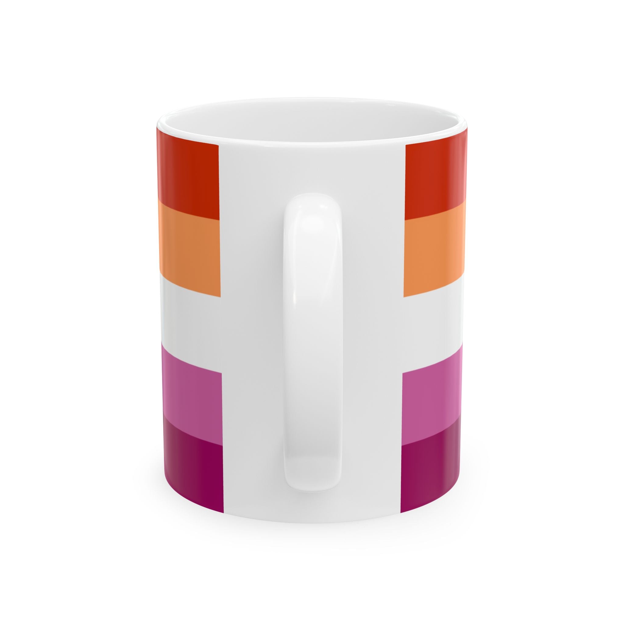 Lesbian Pride Mug | Lesbian Flag Coffee Cup | LGBTQ+ Pride Gift | Queer Community Mug