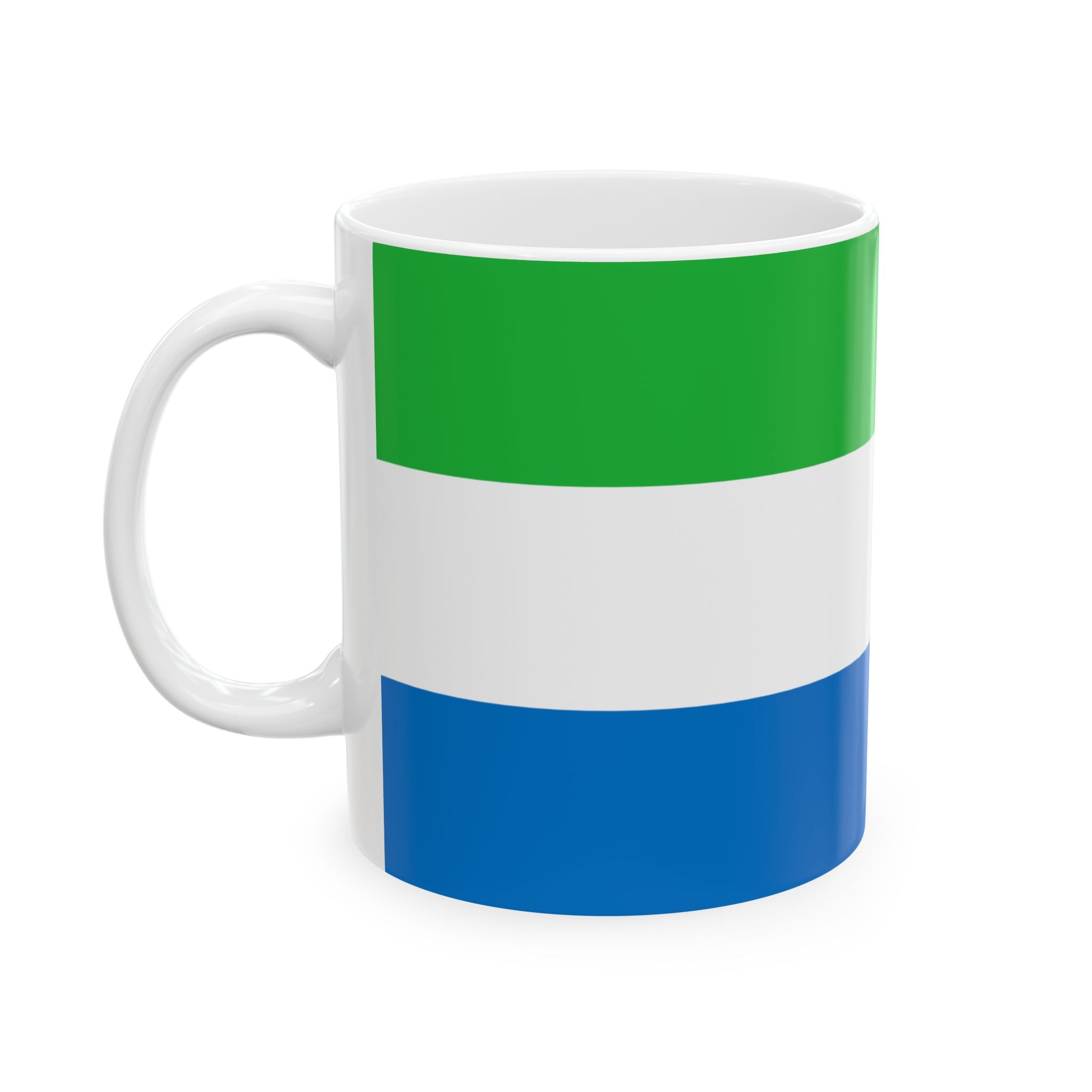 Sierra Leone Flag Mug | Patriotic Coffee Cup | Gift for Expats, Sierra Leone Heritage & Travelers