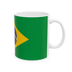 Brazil Flag Mug | Patriotic Coffee Cup | Gift for Expats, Brazil Heritage & Travelers