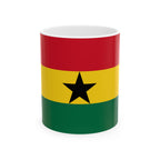 Ghana Flag Mug | Patriotic Coffee Cup | Gift for Expats, Ghana Heritage & Travelers