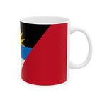 Antigua and Barbuda Flag Mug | Patriotic Coffee Cup | Gift for Expats, Antigua and Barbuda Heritage & Travelers