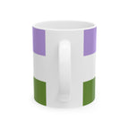 Genderqueer Pride Mug | Genderqueer Flag Coffee Cup | LGBTQ+ Pride Gift | Queer Community Mug
