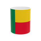 Benin Flag Mug | Patriotic Coffee Cup | Gift for Expats, Benin Heritage & Travelers