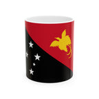 Papua New Guinea Flag Mug | Patriotic Coffee Cup | Gift for Expats, Papua New Guinea Heritage & Travelers