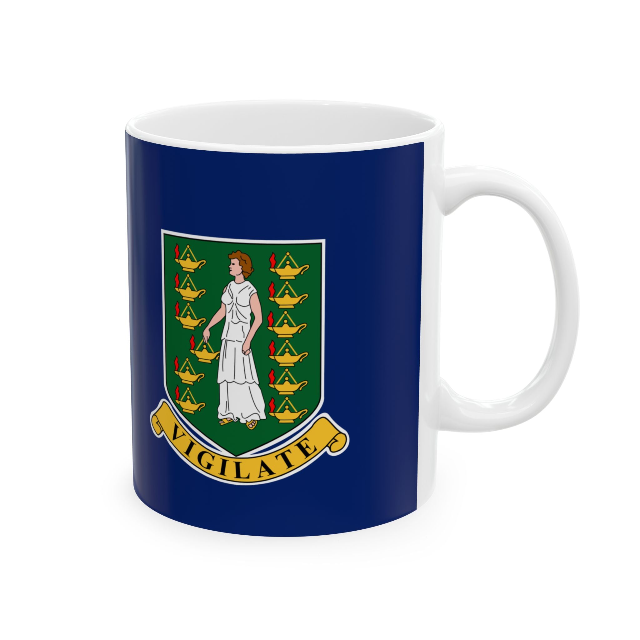 British Virgin Islands Flag Mug | Patriotic Coffee Cup | Gift for Expats, British Virgin Islands Heritage & Travelers
