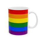 Traditional Pride Mug | Traditional Flag Coffee Cup | LGBTQ+ Pride Gift | Queer Community Mug