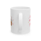 iced coffee girl Mug | Cute Girly Coffee Mug | Pink Aesthetic Coffee Cup | Coffee Lover Gift | Feminine Ceramic Mug