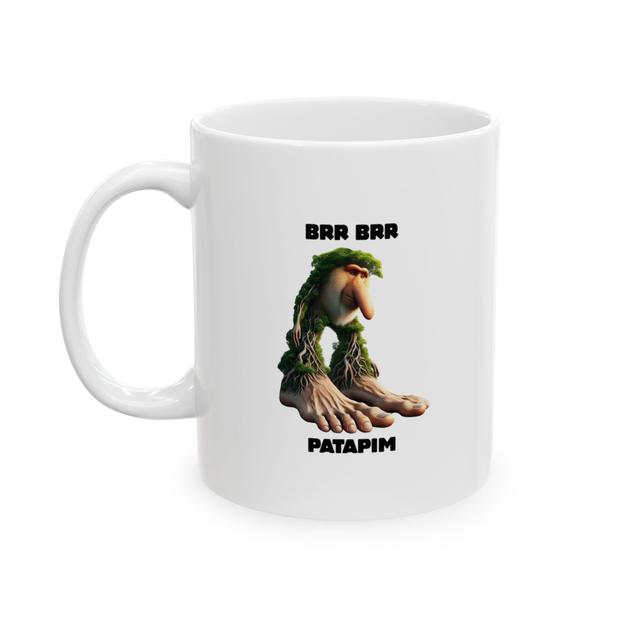 Brr Brr Patapim Mug | Italian Brainrot Mug | Funny Meme Coffee Mug | Viral TikTok Gift | Ceramic Coffee Cup