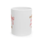 coffee first, pretty second Mug | Cute Girly Coffee Mug | Pink Aesthetic Coffee Cup | Coffee Lover Gift | Feminine Ceramic Mug