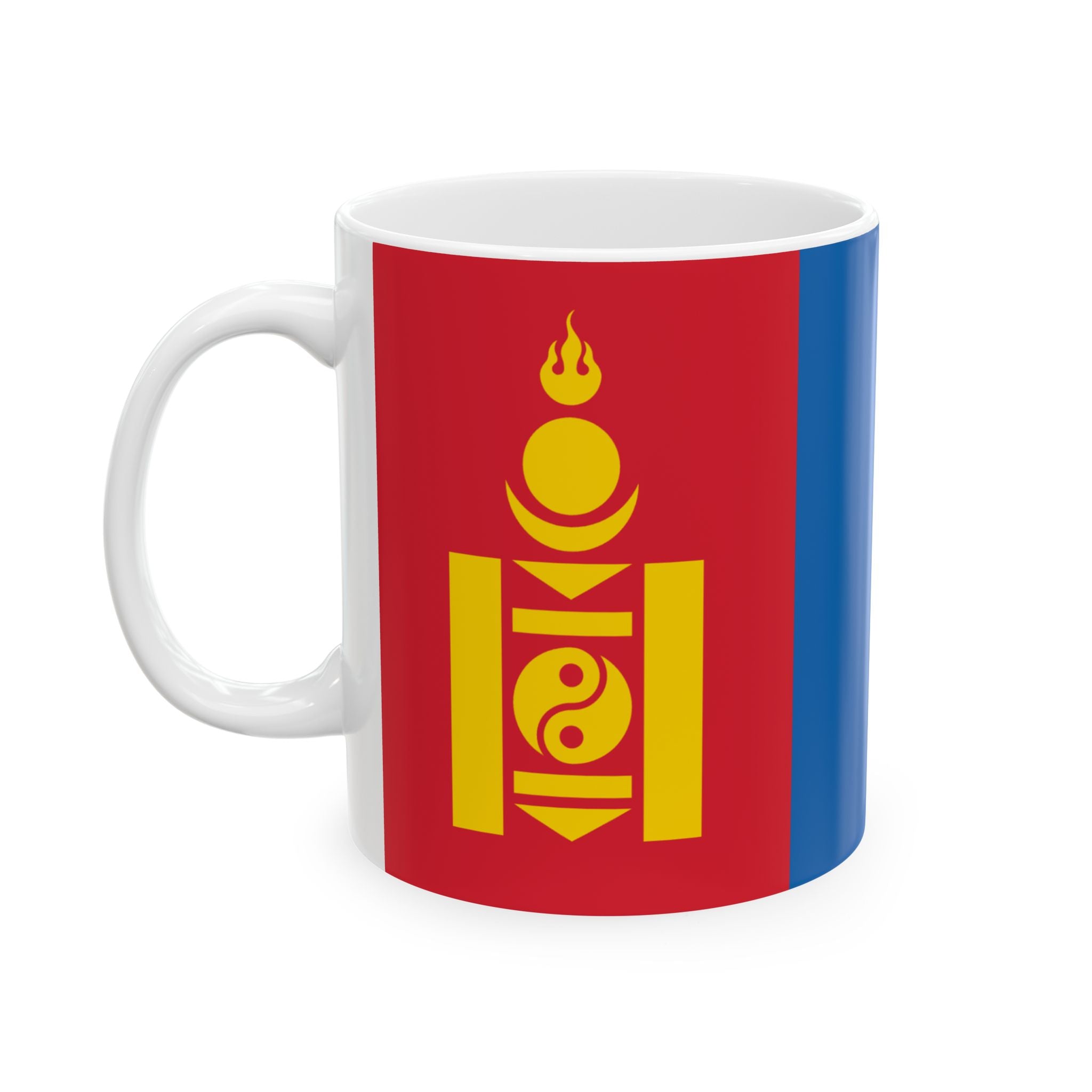 Mongolia Flag Mug | Patriotic Coffee Cup | Gift for Expats, Mongolia Heritage & Travelers