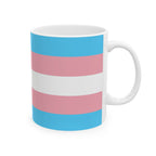 Transgender Pride Mug | Transgender Flag Coffee Cup | LGBTQ+ Pride Gift | Queer Community Mug