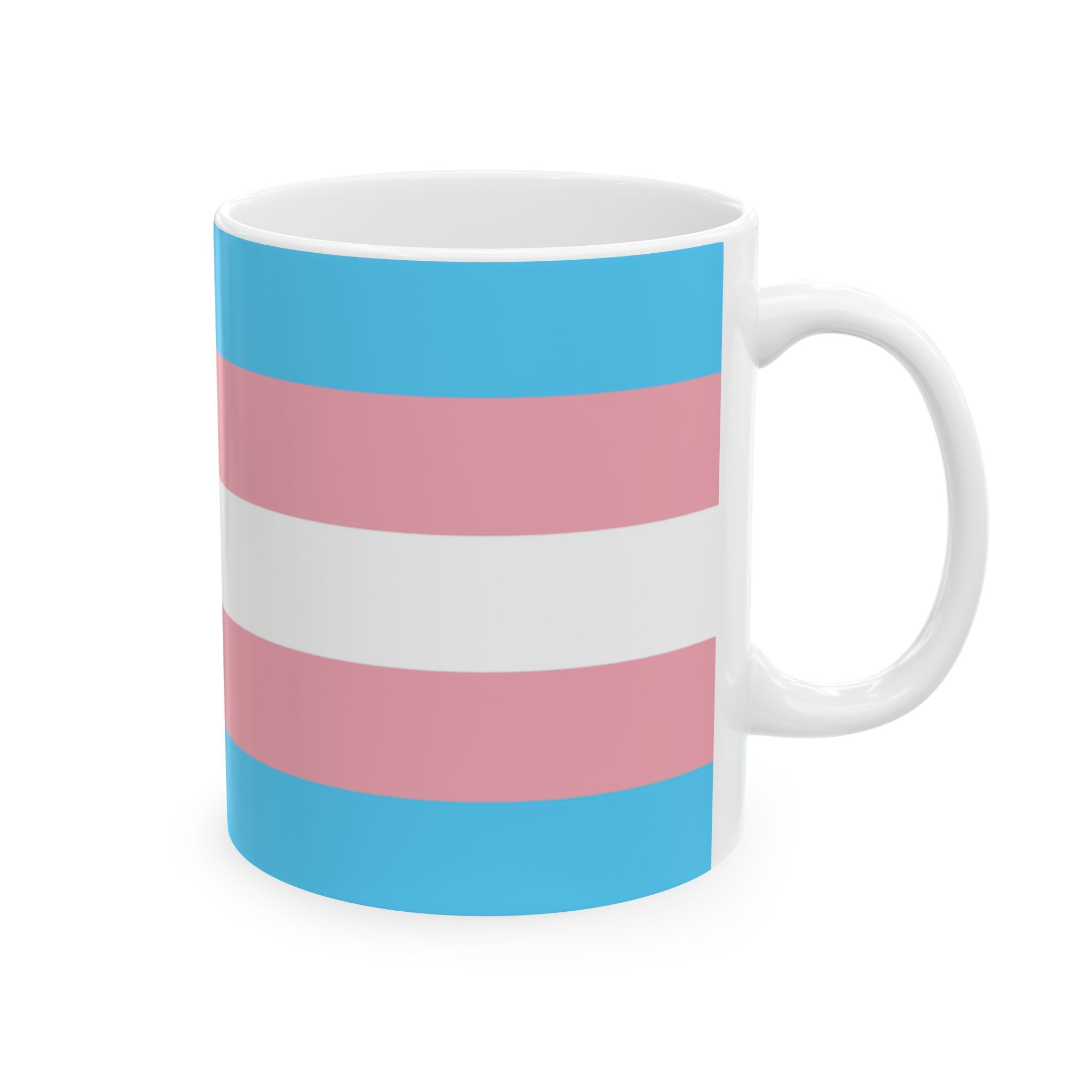 Transgender Pride Mug | Transgender Flag Coffee Cup | LGBTQ+ Pride Gift | Queer Community Mug