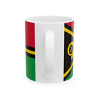 Vanuatu Flag Mug | Patriotic Coffee Cup | Gift for Expats, Vanuatu Heritage & Travelers