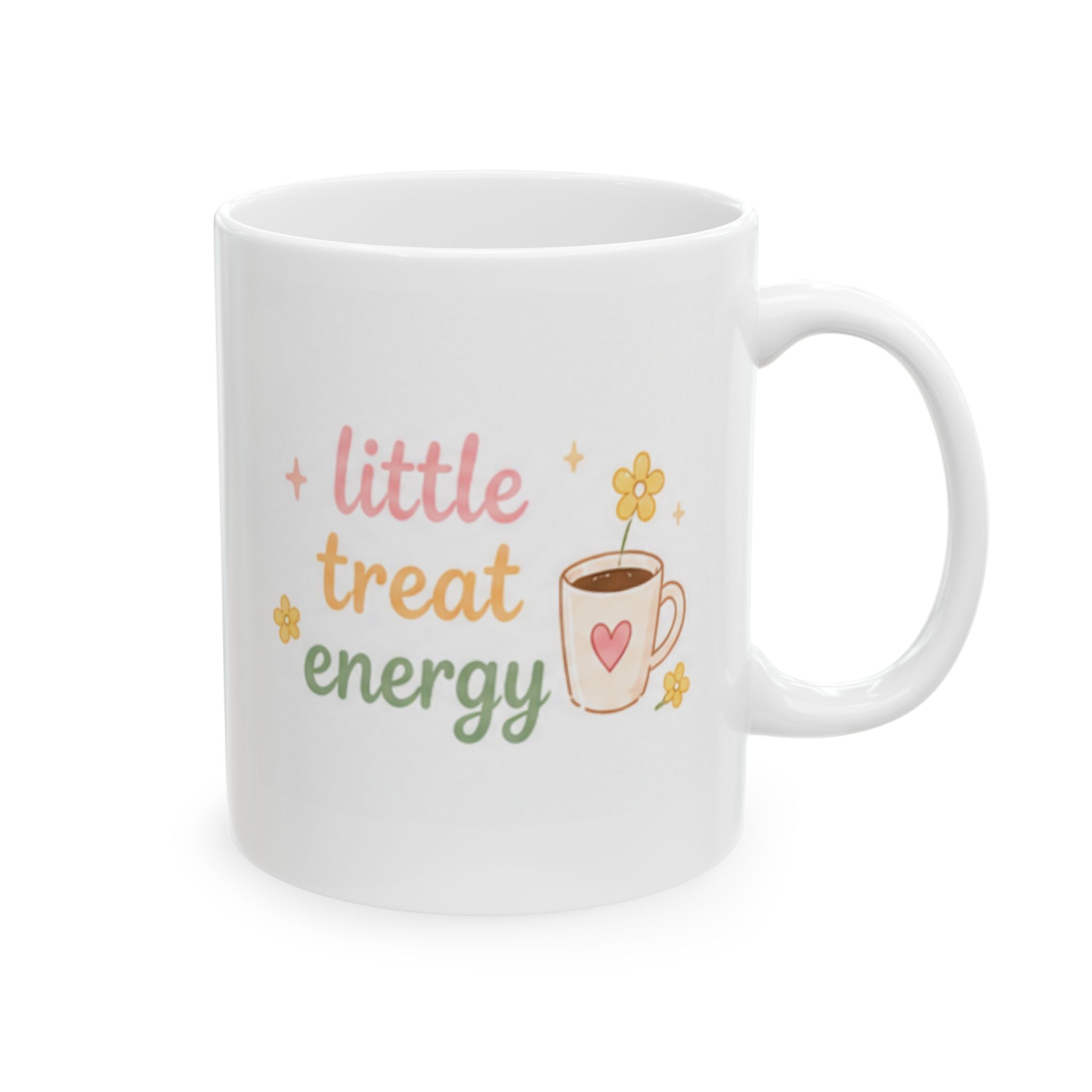 little treat energy Mug | Cute Girly Coffee Mug | Pink Aesthetic Coffee Cup | Coffee Lover Gift | Feminine Ceramic Mug