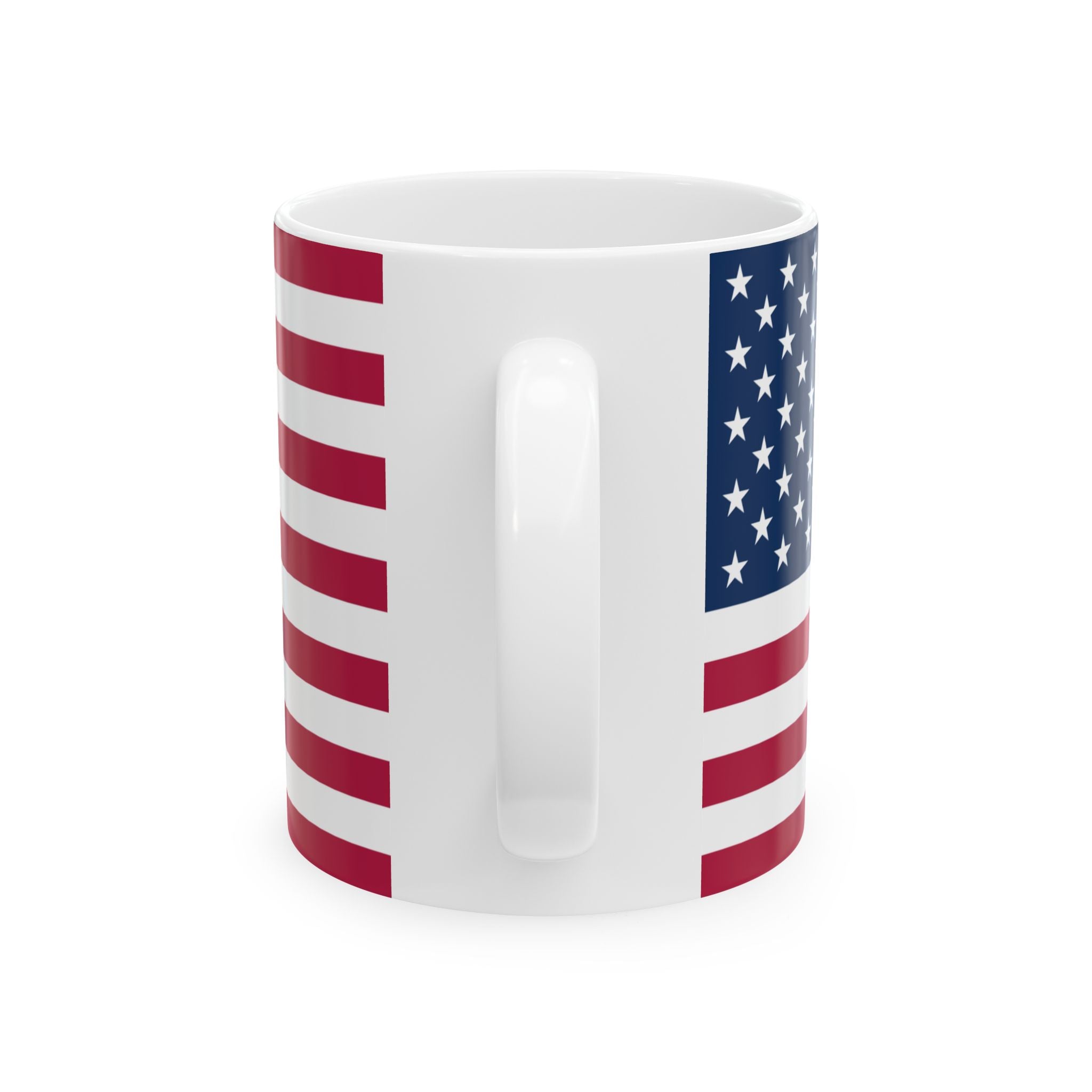 United States Flag Mug | Patriotic Coffee Cup | Gift for Expats, United States Heritage & Travelers