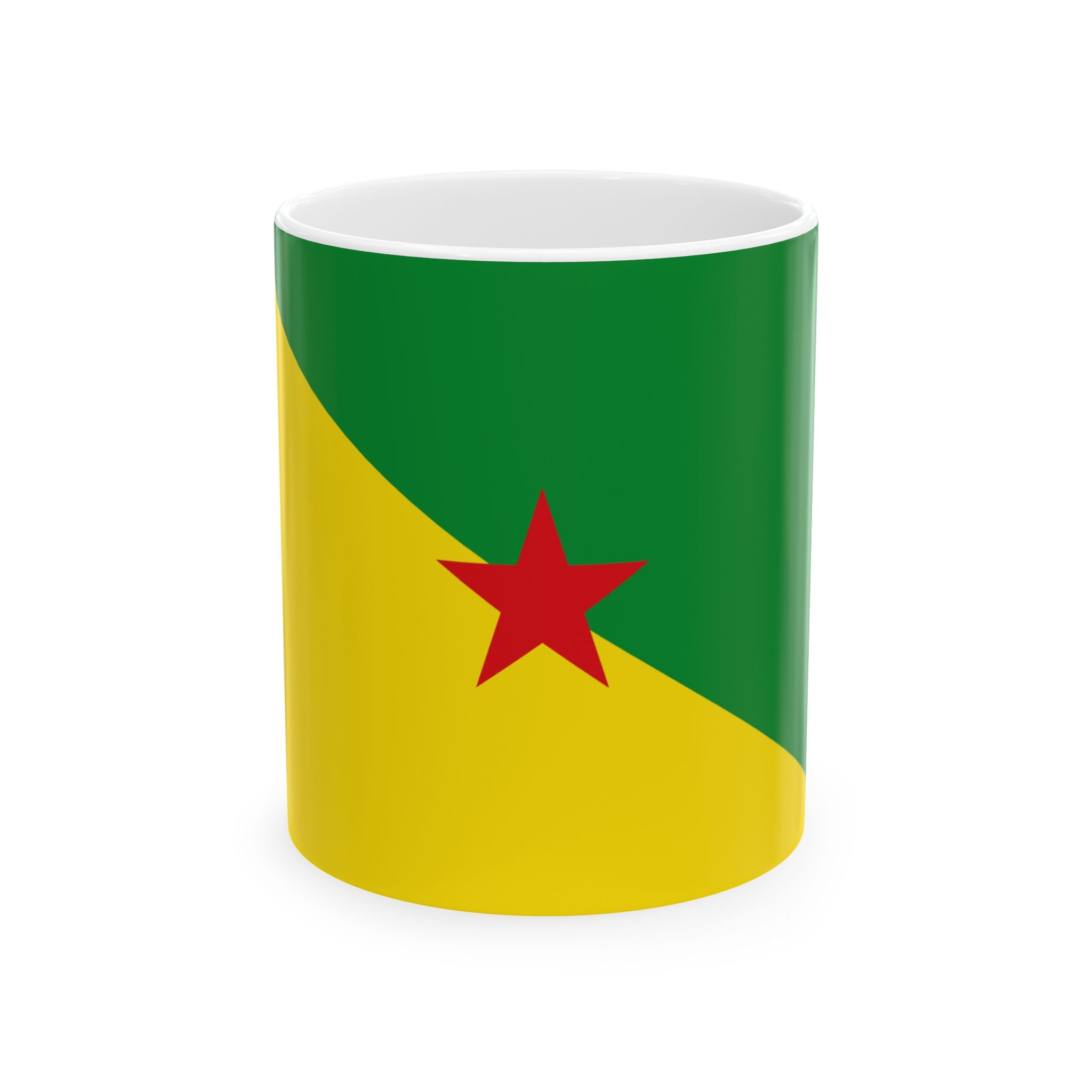 French Guiana Flag Mug | Patriotic Coffee Cup | Gift for Expats, French Guiana Heritage & Travelers