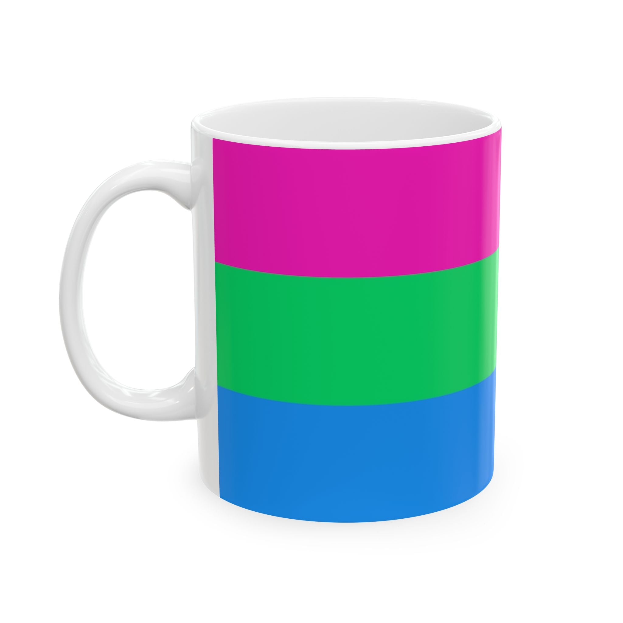 Polysexual Pride Mug | Polysexual Flag Coffee Cup | LGBTQ+ Pride Gift | Queer Community Mug