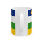 Central African Republic Flag Mug | Patriotic Coffee Cup | Gift for Expats, Central African Republic Heritage & Travelers