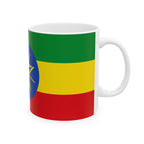 Ethiopia Flag Mug | Patriotic Coffee Cup | Gift for Expats, Ethiopia Heritage & Travelers