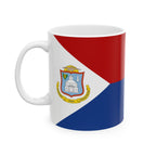 Sint Maarten Flag Mug | Patriotic Coffee Cup | Gift for Expats, Sint Maarten Heritage & Travelers