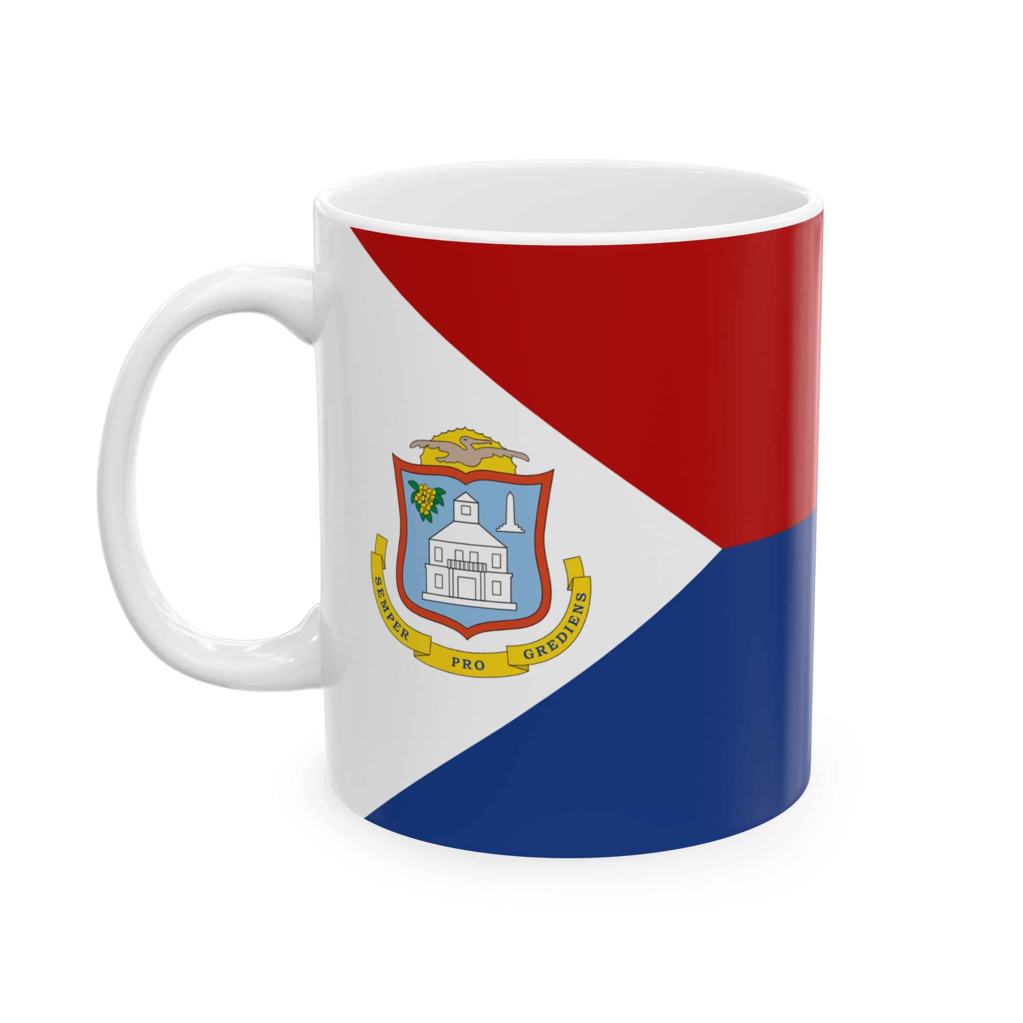 Sint Maarten Flag Mug | Patriotic Coffee Cup | Gift for Expats, Sint Maarten Heritage & Travelers