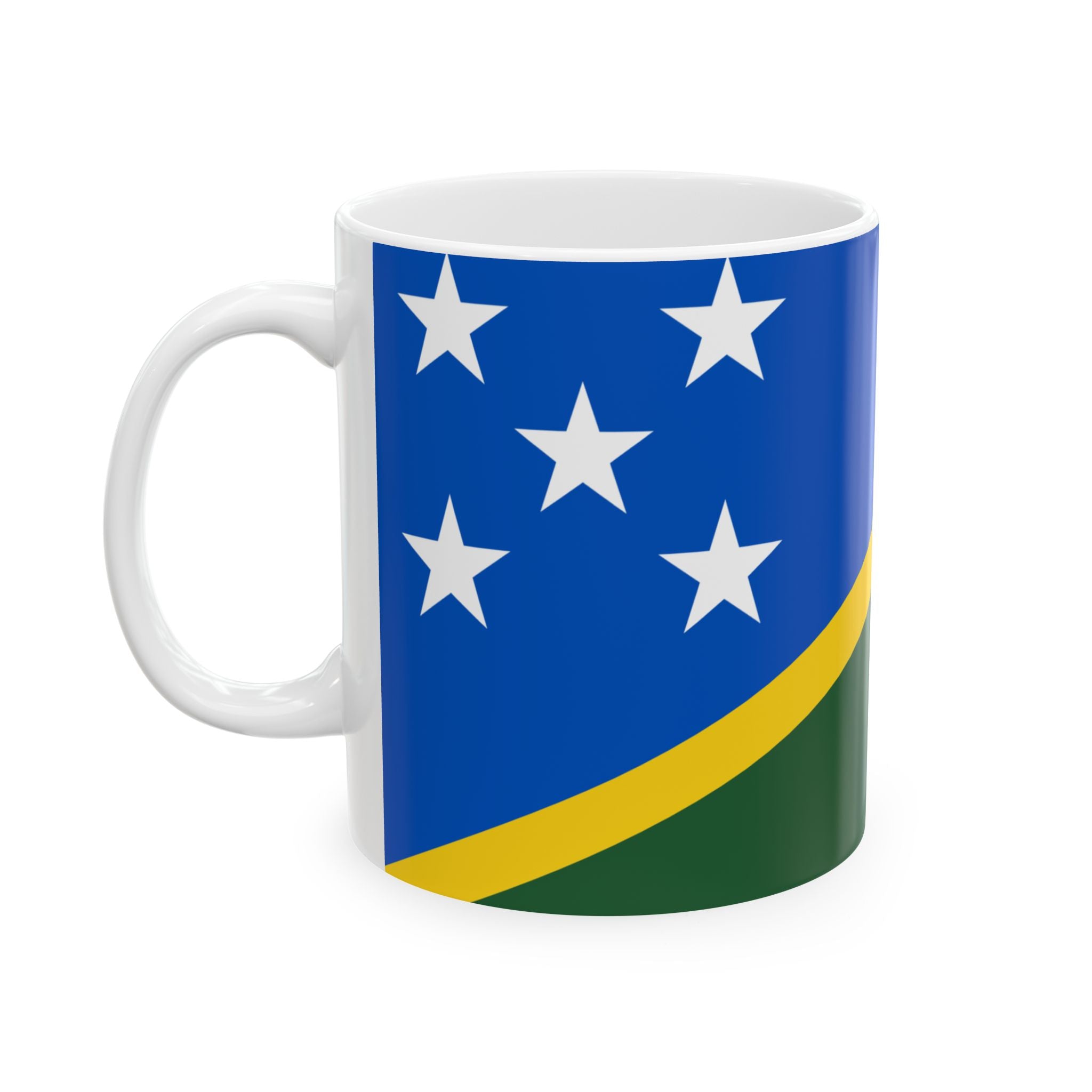 Solomon Islands Flag Mug | Patriotic Coffee Cup | Gift for Expats, Solomon Islands Heritage & Travelers