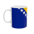 Bosnia and Herzegovina Flag Mug | Patriotic Coffee Cup | Gift for Expats, Bosnia and Herzegovina Heritage & Travelers
