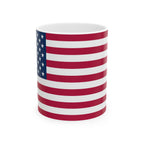 United States Flag Mug | Patriotic Coffee Cup | Gift for Expats, United States Heritage & Travelers