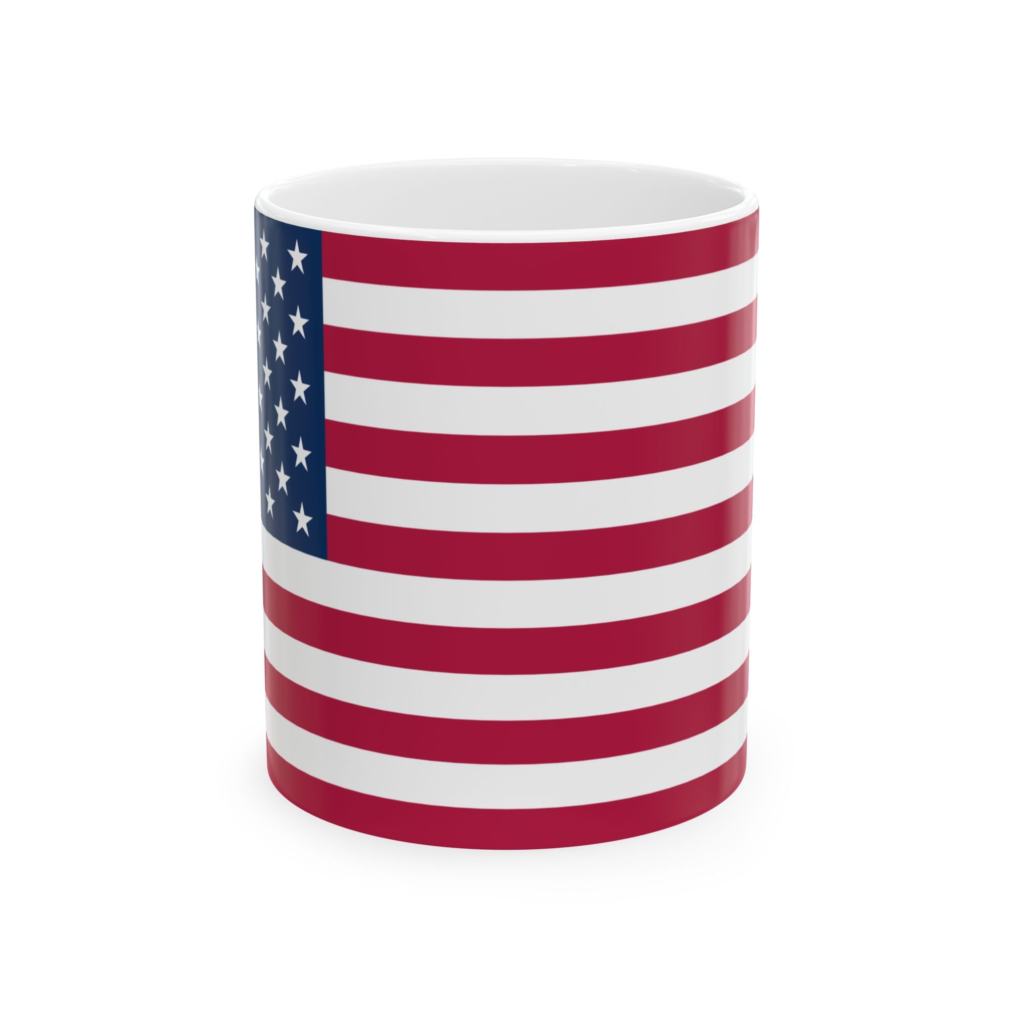 United States Flag Mug | Patriotic Coffee Cup | Gift for Expats, United States Heritage & Travelers