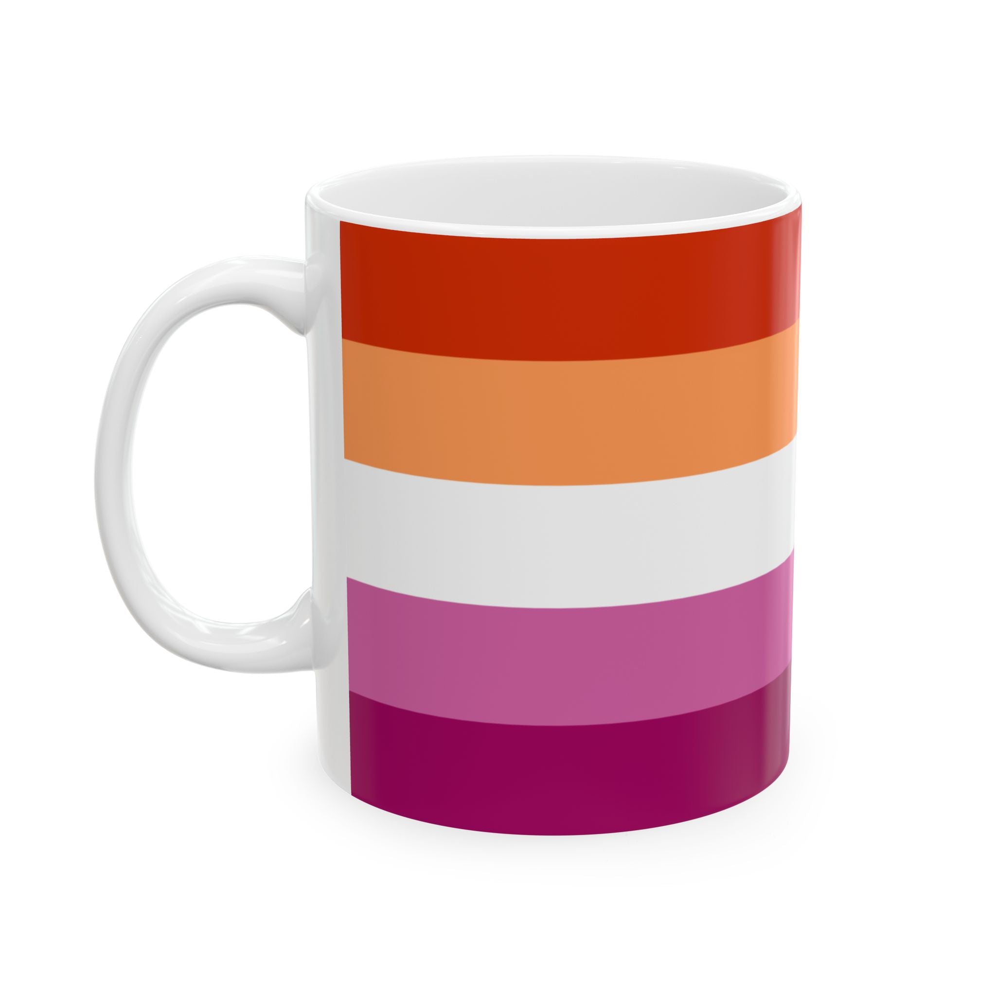 Lesbian Pride Mug | Lesbian Flag Coffee Cup | LGBTQ+ Pride Gift | Queer Community Mug