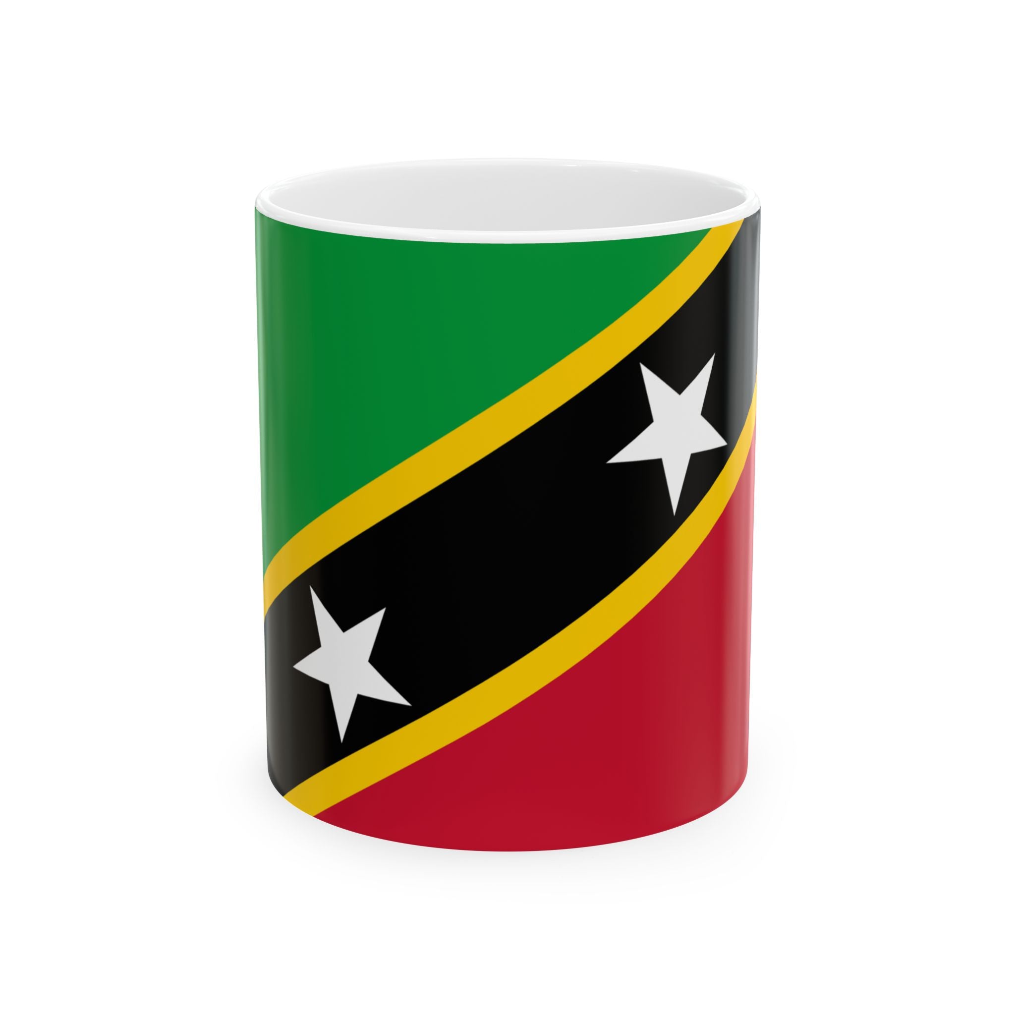 Saint Kitts and Nevis Flag Mug | Patriotic Coffee Cup | Gift for Expats, Saint Kitts and Nevis Heritage & Travelers