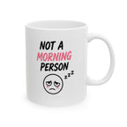 not a morning person Mug | Funny Coffee Mug | Iced Coffee Lover Gift | Cute Coffee Cup | Coffee Addict Mug | Ceramic Mug