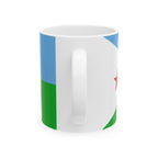 Djibouti Flag Mug | Patriotic Coffee Cup | Gift for Expats, Djibouti Heritage & Travelers