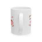 good days start with coffee & you Mug | Cute Girly Coffee Mug | Pink Aesthetic Coffee Cup | Coffee Lover Gift | Feminine Ceramic Mug