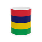 Mauritius Flag Mug | Patriotic Coffee Cup | Gift for Expats, Mauritius Heritage & Travelers