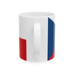 Czechia Flag Mug | Patriotic Coffee Cup | Gift for Expats, Czechia Heritage & Travelers