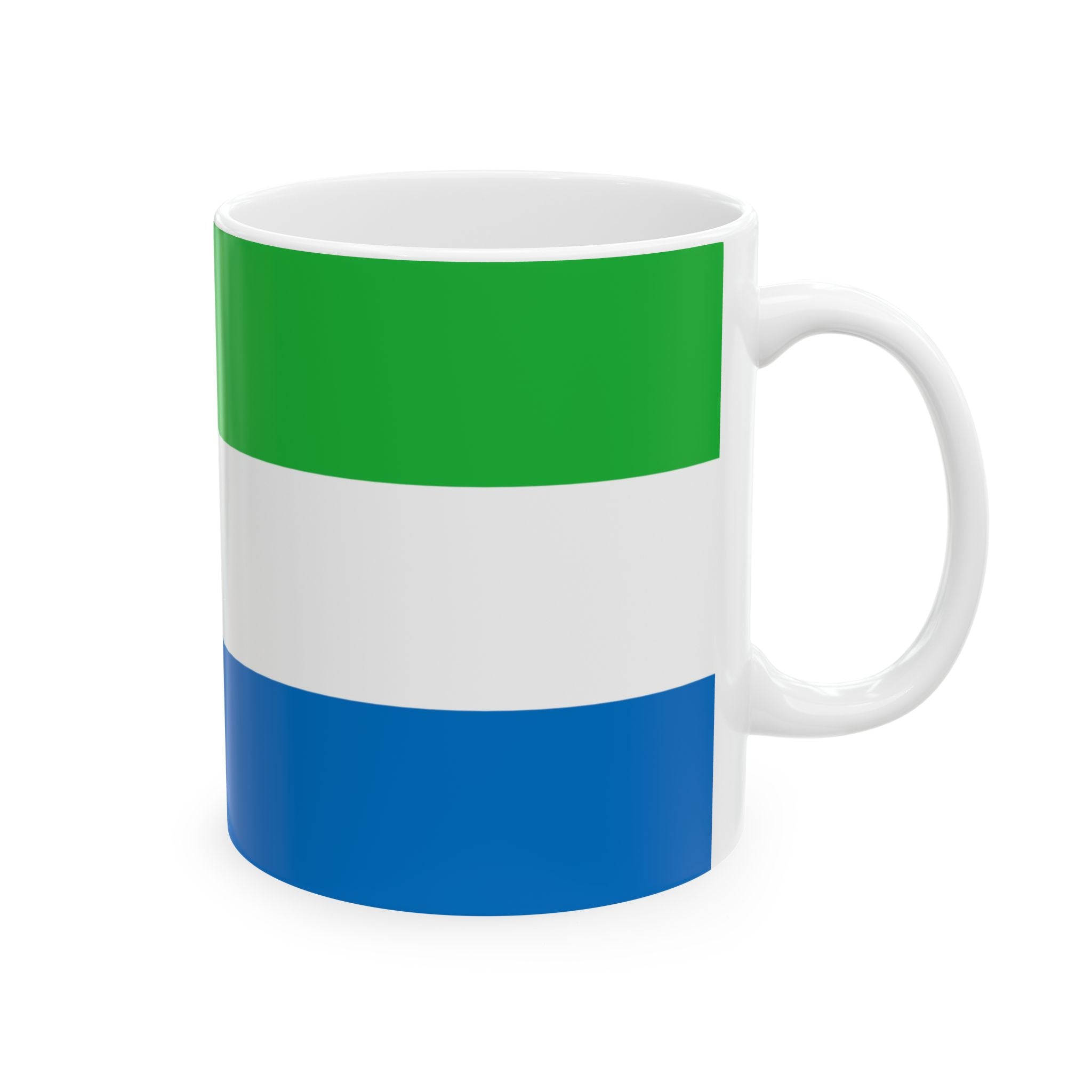 Sierra Leone Flag Mug | Patriotic Coffee Cup | Gift for Expats, Sierra Leone Heritage & Travelers