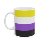 Nonbinary Pride Mug | Nonbinary Flag Coffee Cup | LGBTQ+ Pride Gift | Queer Community Mug