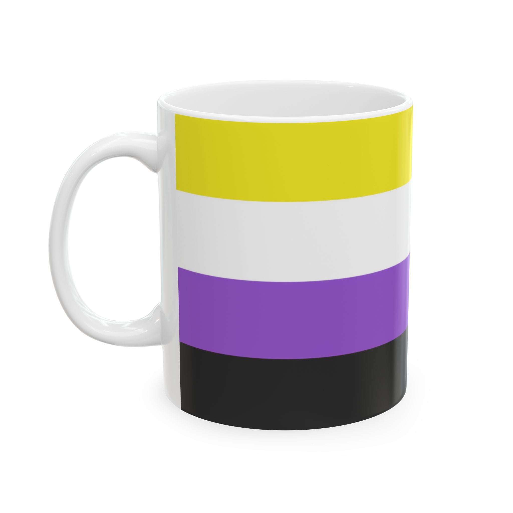 Nonbinary Pride Mug | Nonbinary Flag Coffee Cup | LGBTQ+ Pride Gift | Queer Community Mug