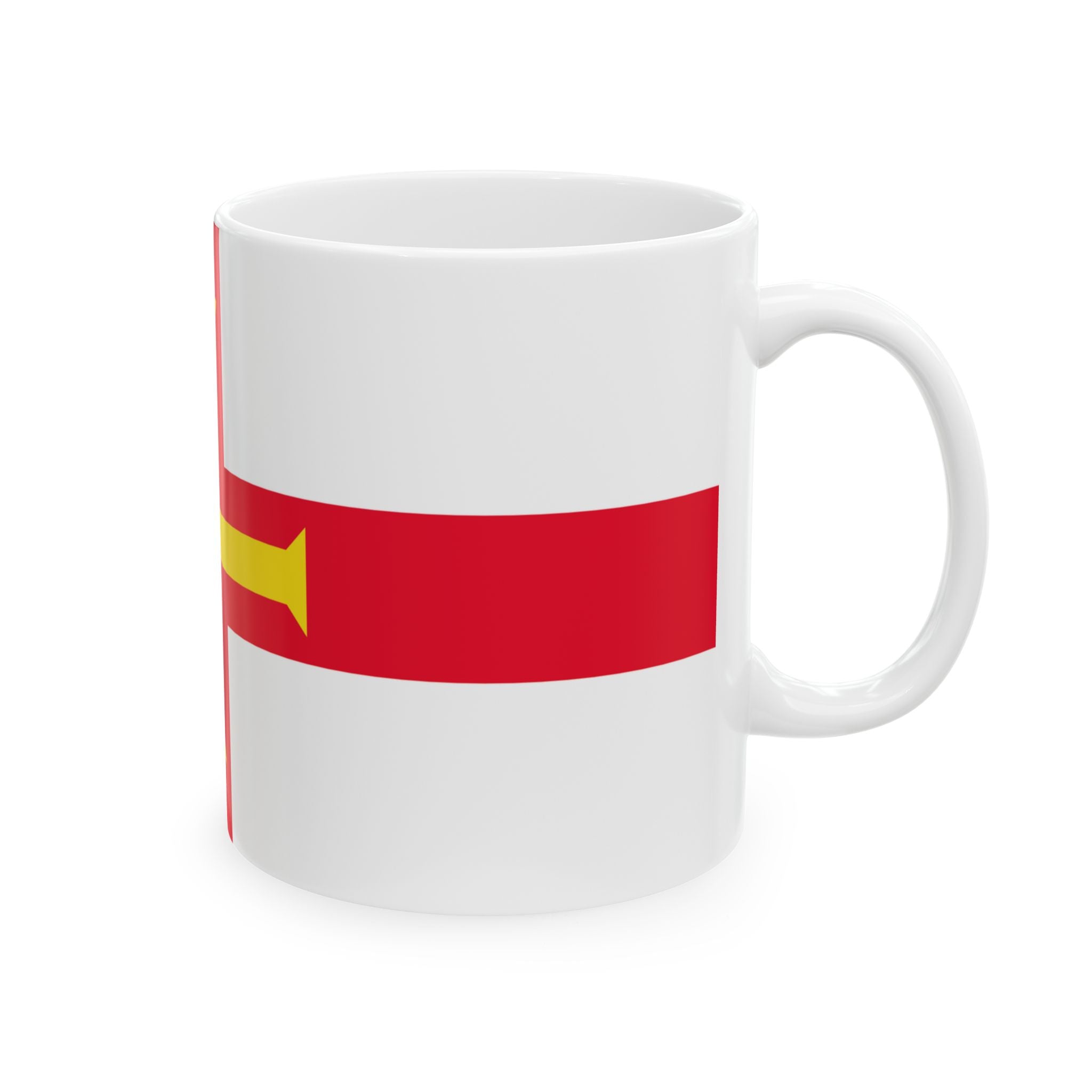 Guernsey Flag Mug | Patriotic Coffee Cup | Gift for Expats, Guernsey Heritage & Travelers