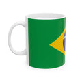 Brazil Flag Mug | Patriotic Coffee Cup | Gift for Expats, Brazil Heritage & Travelers
