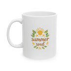 summer soul Summer Mug | Cute Coffee Mug | Beach Coffee Cup | Iced Coffee Mug | Summer Gift | Ceramic Mug
