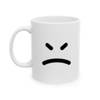 Angry Emoji Mug Emoji Mug | Cute Minimalist Coffee Mug | Funny Ceramic Mug | Aesthetic Gift | Cute Coffee Cup