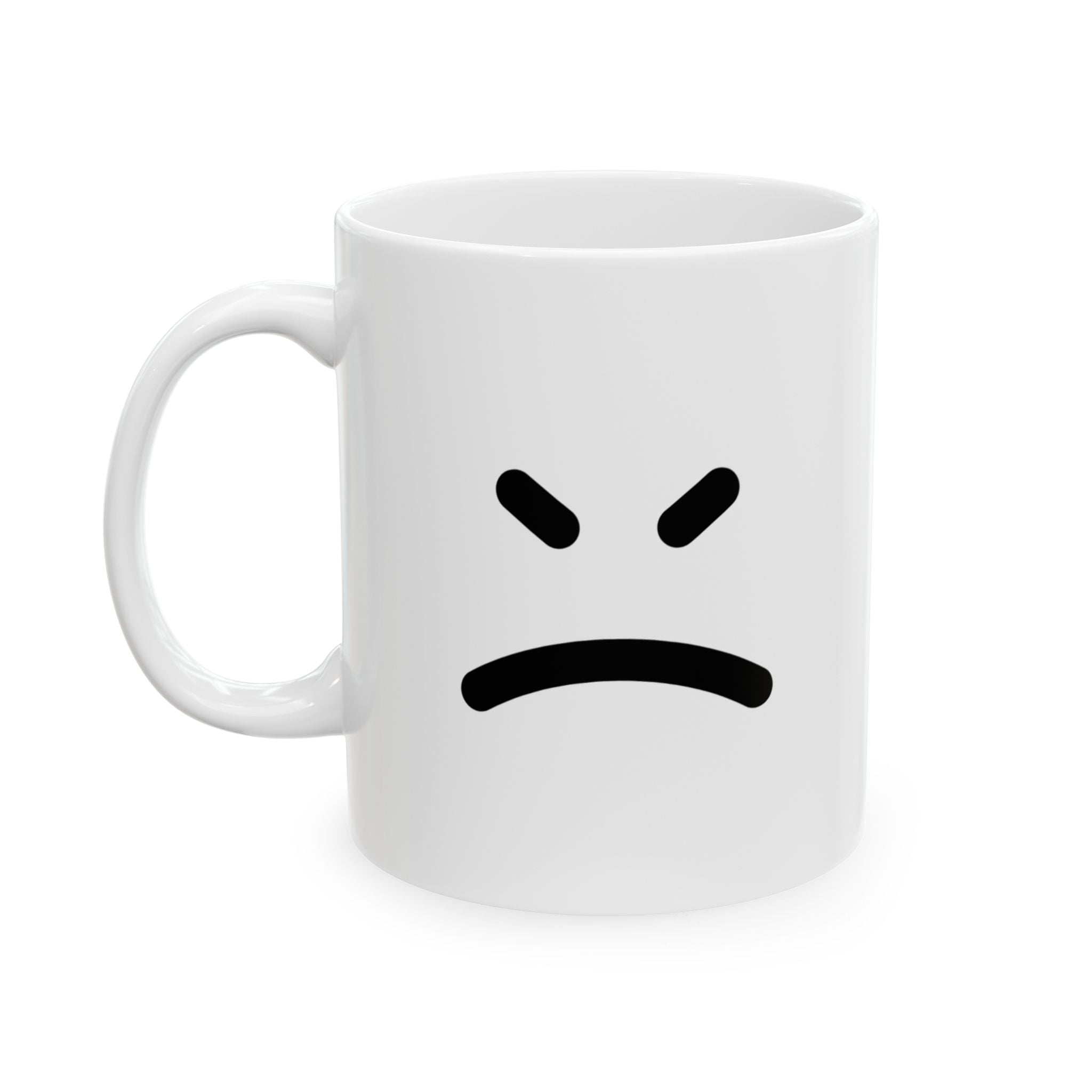 Angry Emoji Mug Emoji Mug | Cute Minimalist Coffee Mug | Funny Ceramic Mug | Aesthetic Gift | Cute Coffee Cup