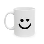 Love Eyes Emoji Mug Emoji Mug | Cute Minimalist Coffee Mug | Funny Ceramic Mug | Aesthetic Gift | Cute Coffee Cup
