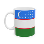 Uzbekistan Flag Mug | Patriotic Coffee Cup | Gift for Expats, Uzbekistan Heritage & Travelers