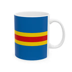 Aland Islands Flag Mug | Patriotic Coffee Cup | Gift for Expats, Åland Islands Heritage & Travelers