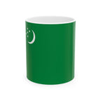 Turkmenistan Flag Mug | Patriotic Coffee Cup | Gift for Expats, Turkmenistan Heritage & Travelers