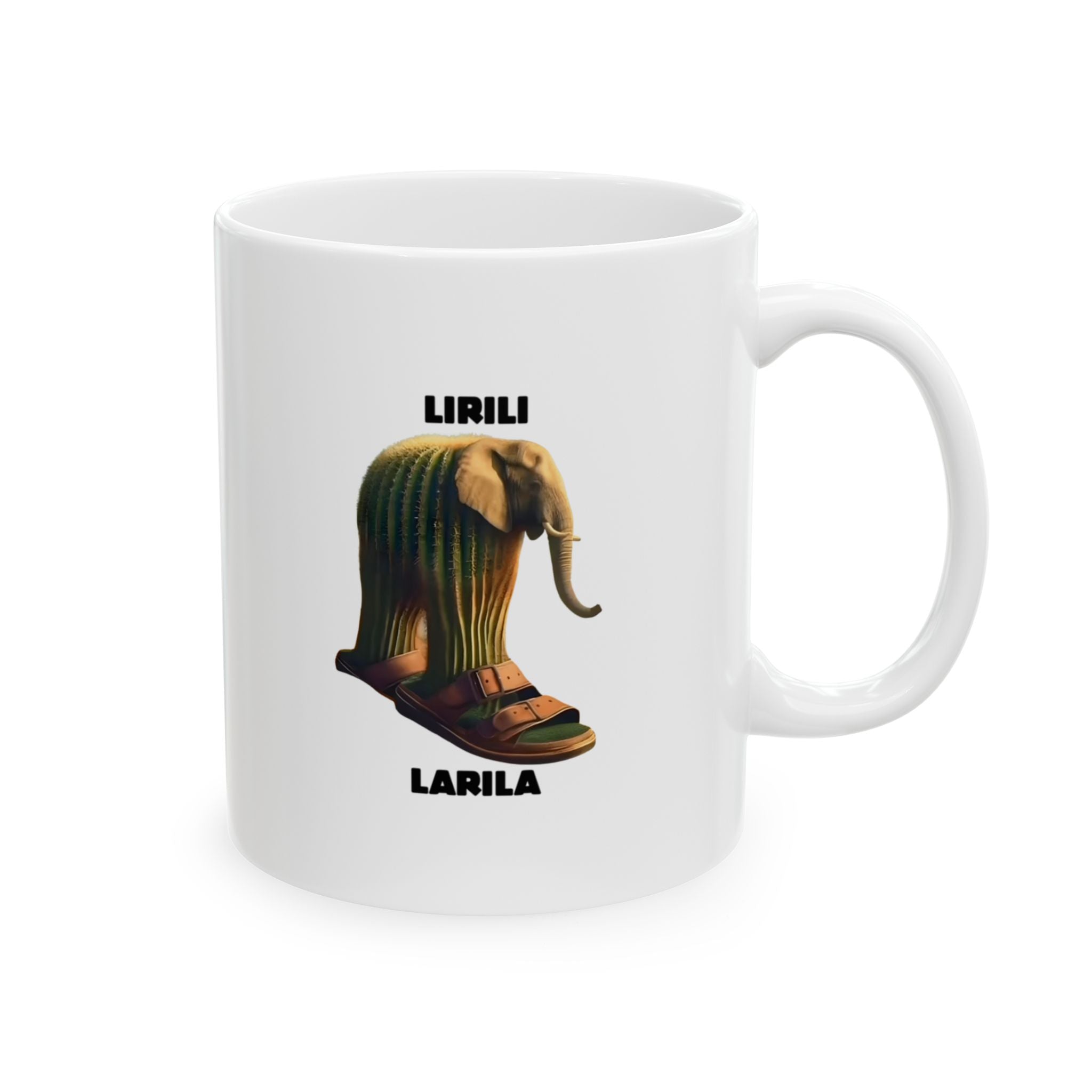 Lirili Larila Mug | Italian Brainrot Mug | Funny Meme Coffee Mug | Viral TikTok Gift | Ceramic Coffee Cup